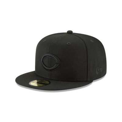 Cincinnati Reds Gorra | New Era MLB Blackout Basic 59fifty Fitted Cap Mexico - Negros